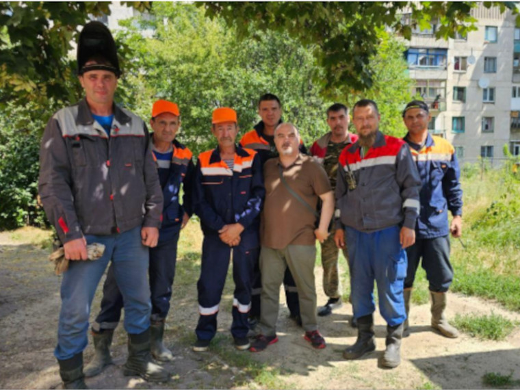 Калужские коммунальщики помогают Первомайску готовиться к отопительному сезону.. Калужские коммунальщики помогают Первомайску готовиться к отопительному сезону..